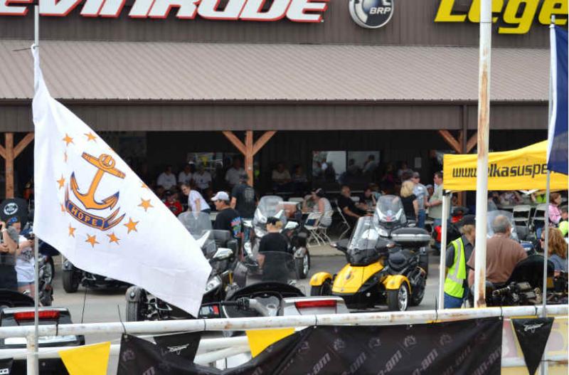 sat bikes and people