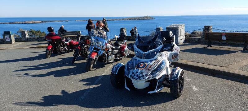 Scenic Marine drive Victoria BC looking southeast.