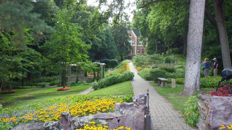 Schell Brewery tour.  Gardens and mansion on site.