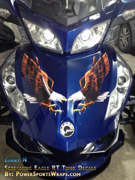 Screaming Eagle, Special thanks to  Larry N. for sending us his photos of the kit installed on the trunk of his RT.