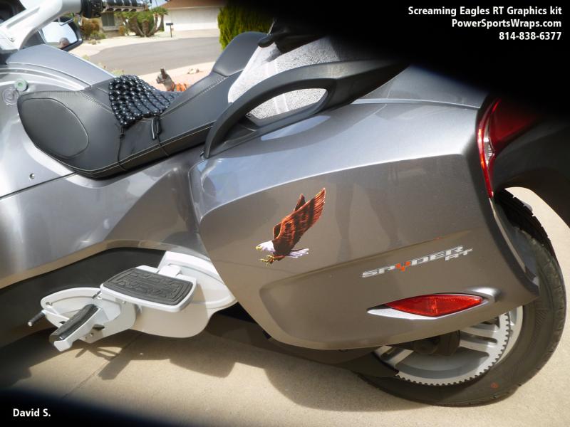 Screaming Eagles small decal available for your helmet or saddle bags.  Custom sizes available.  ORDER: 814-838-6377