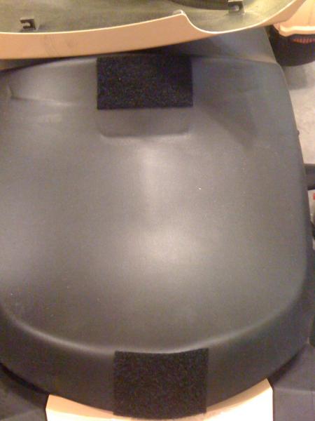 seat with soft velcro side