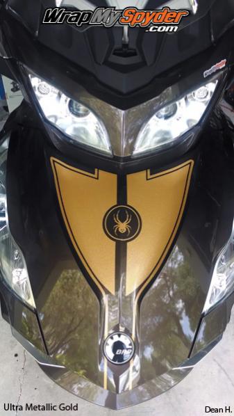 SergeB Spyder RT graphics kit using Ultra Metallic  Gold film