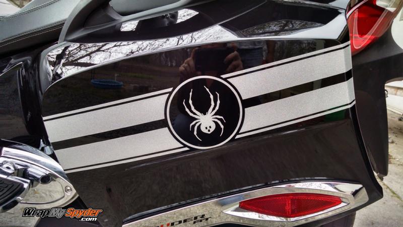 SergeB UM Silver Saddle bag with spider