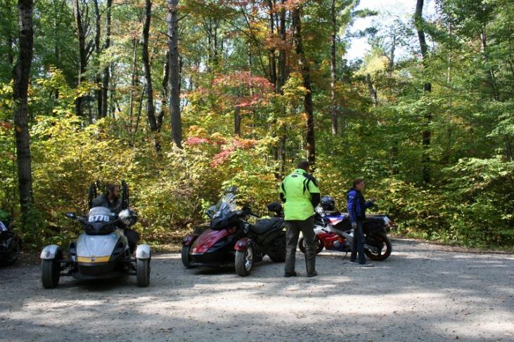 SethO, ButchA2025 & Dave hanging out while some of us took a little hike into the lost forty.