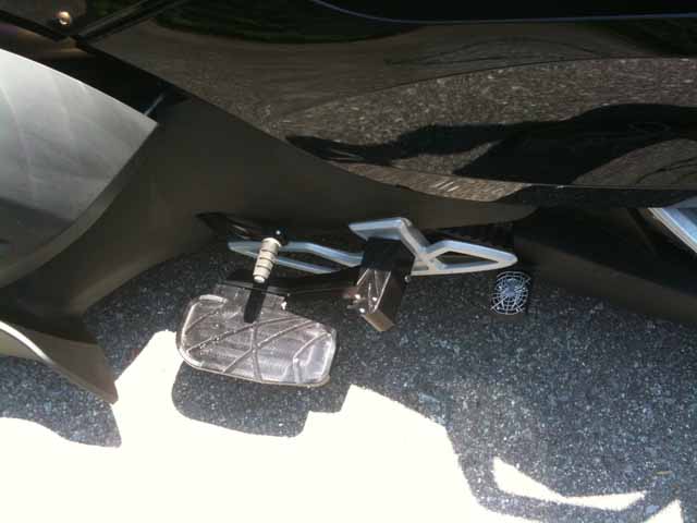 SFB Racing Floorboards and Custom Brake Cover