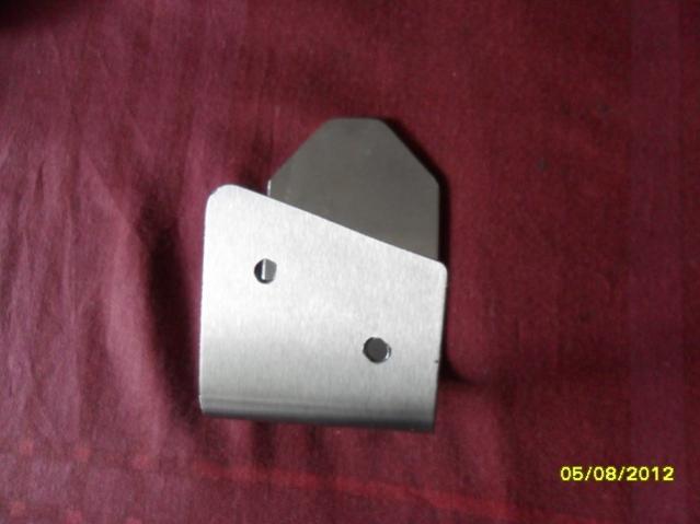Shape of my Stainless Steel Bracket - Seen from the side 
that attaches to the Original BRP belt guard 

Made by Eddie Sheppard 
Reading UK