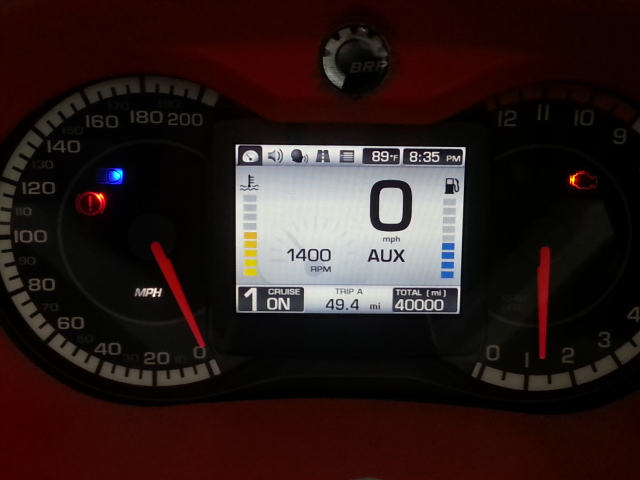 Showing we hit 40,000 miles