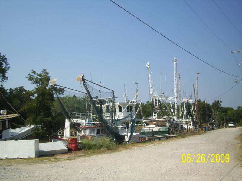 Shrimp boats in Lake Arthur, LA