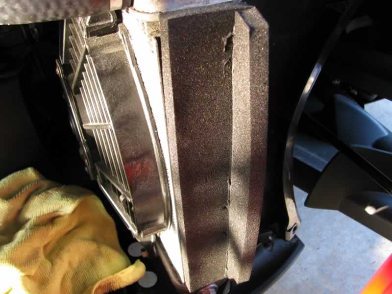 Side piece installed