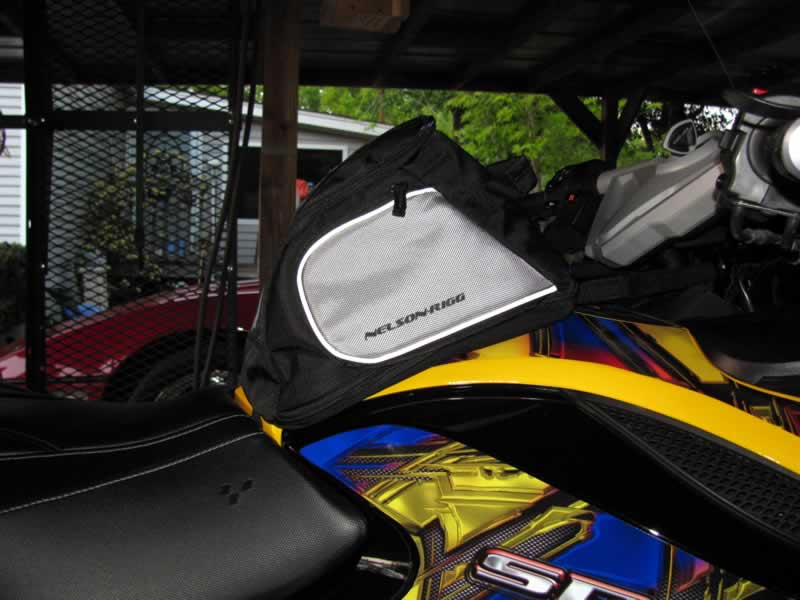 Side shot of bag on Spyder