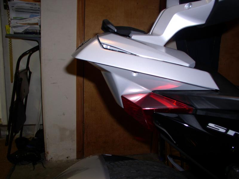 Side shot of Sports rack with back rest