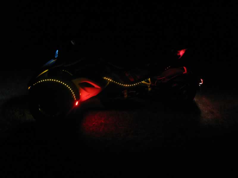 Side view of LED only