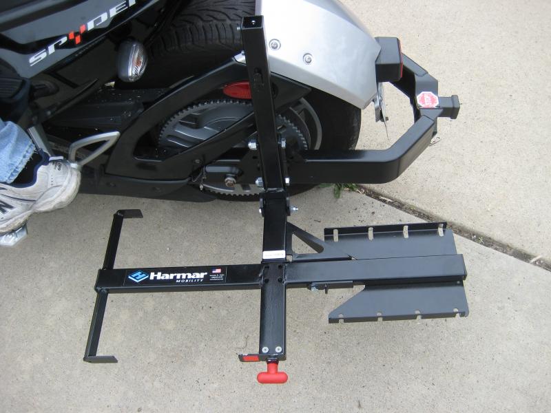 side view rack pulled down