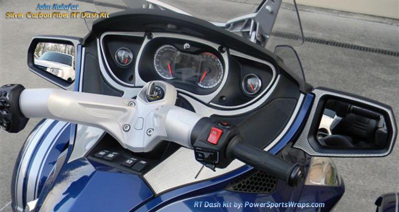 Silver Carbon Fiber RT Dash- Wow what a look for the Orbital Blue Spyder RT.