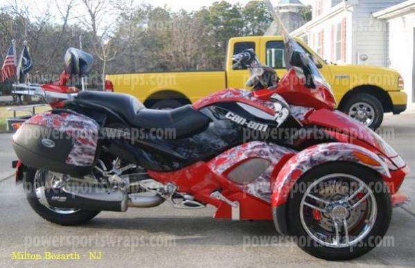 Silver Red spyder graphics kit