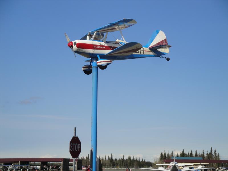 Soldotna, Alaska  - Weather Vane - Two holer Pitts