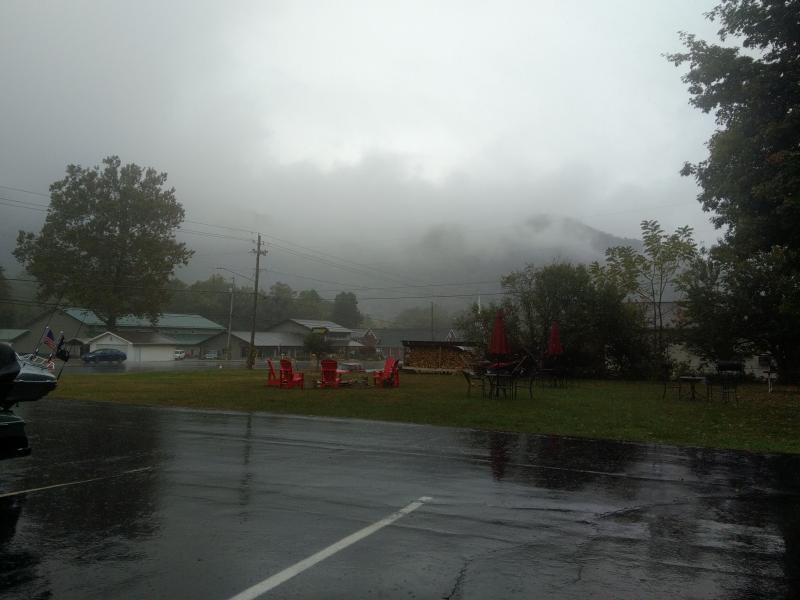 Some bad weather rolled in in Maggie Valley.