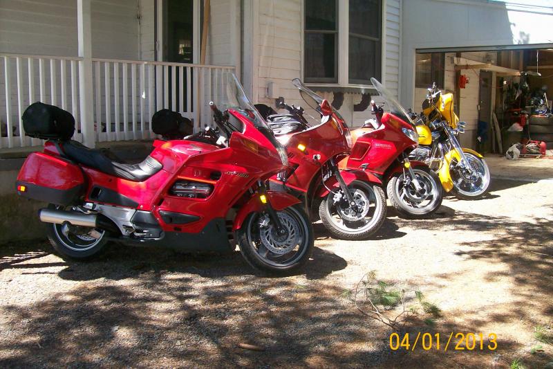 Some of the bikes out for a picture