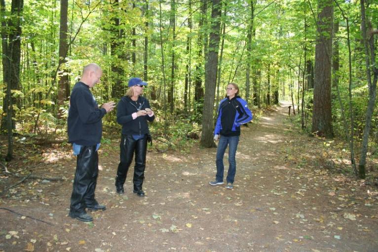 Some of the gang along the hike.