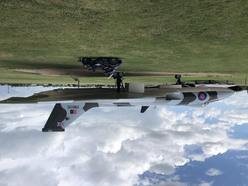 special permission with retired veteran escort at local AFB museum  & Vulcan bomber