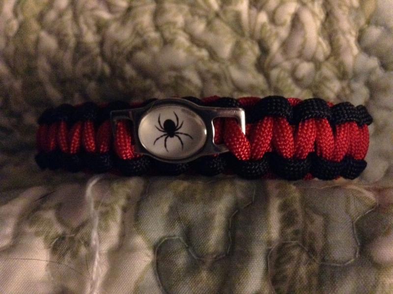 Spider bracelet from Paracord Collars, Leashes and More Facebook page