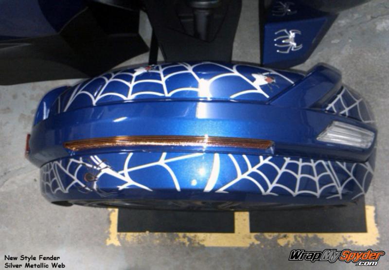 Spider web fly new fenders- Silver metallic