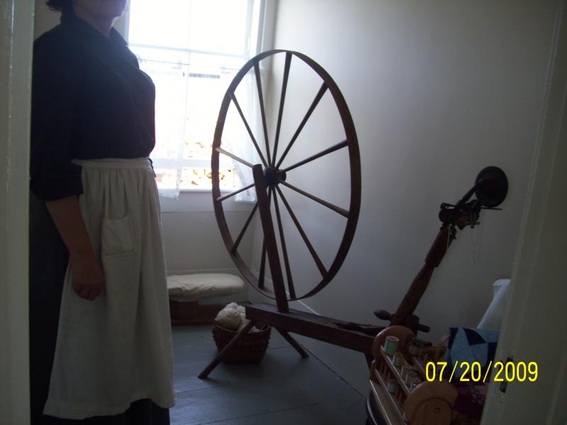 Spinning wheel. Lots of chores to do, never ending days.