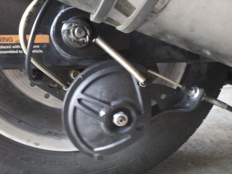 Spring at rest no tension