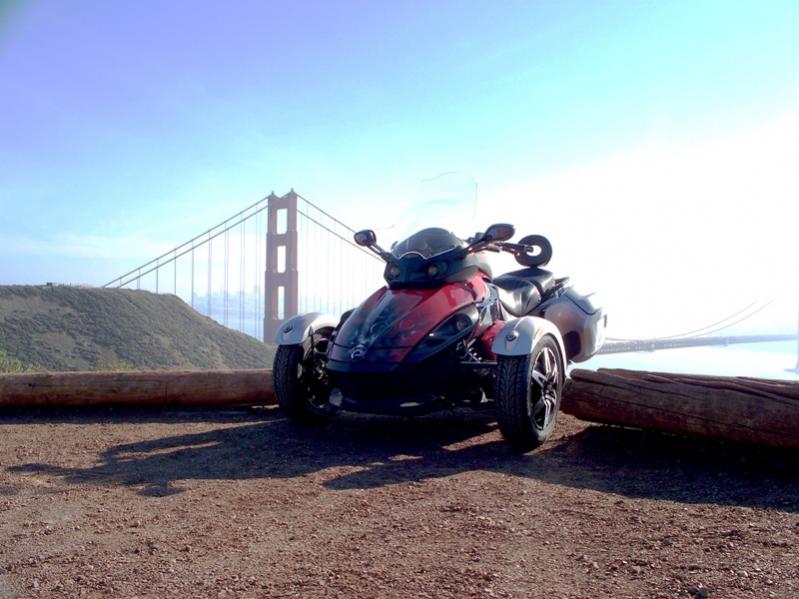 Spyder at Golden Gate Bridge