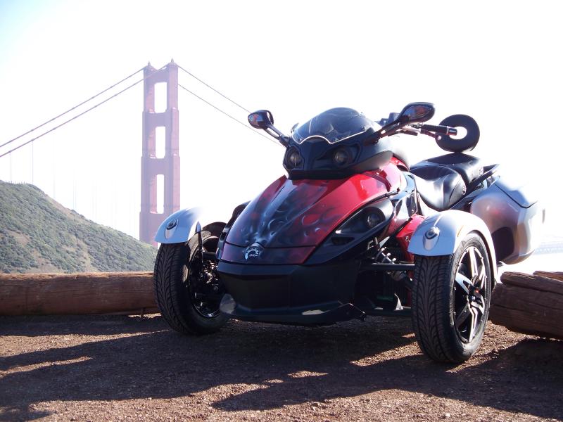 Spyder at Golden Gate Bridge