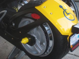 Spyder Billet Axle Cap Spike YELLOW - www.nomagicneon.com