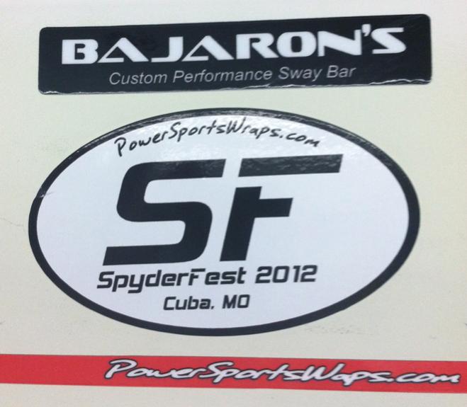 Spyder Fest Decal- We custom created this for the 2012 event.