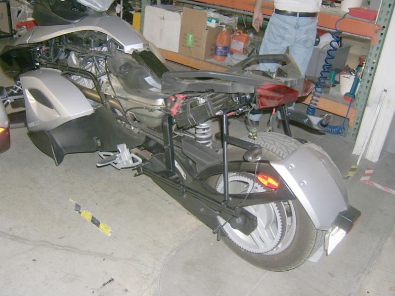 Spyder in the shop at Corbin