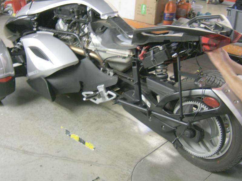 Spyder in the shop at Corbin