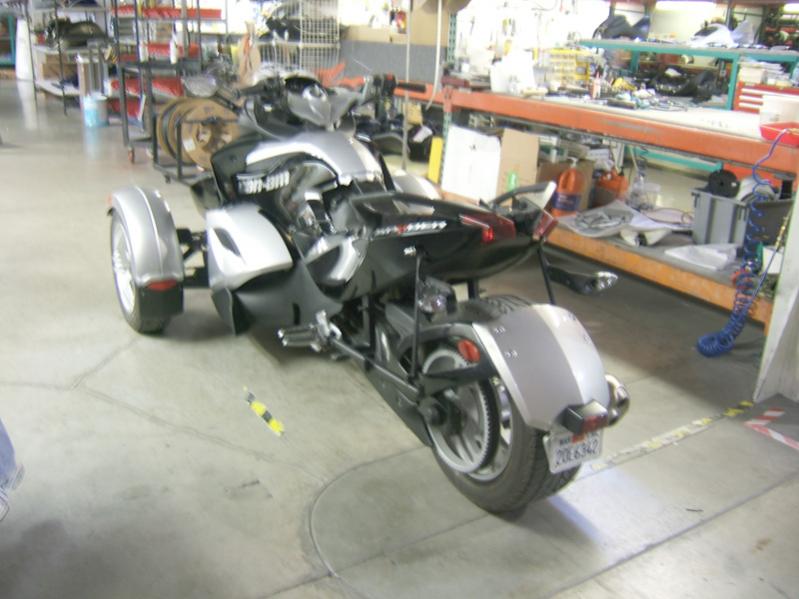 Spyder in the shop at Corbin