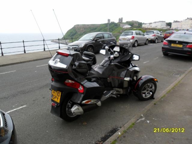 Spyder just outside Scarborough England on the way to 
Scotland