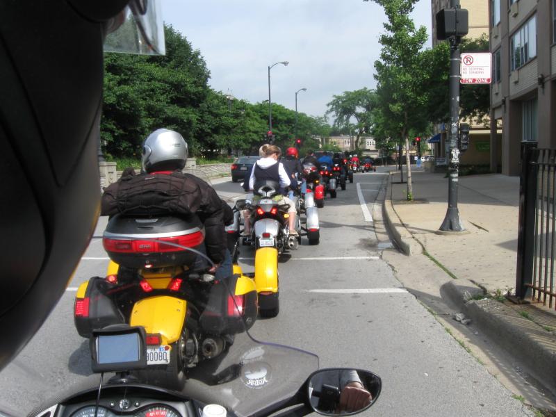 Spyder line, heading up the shore to Lehmann Mansion on Saturday.