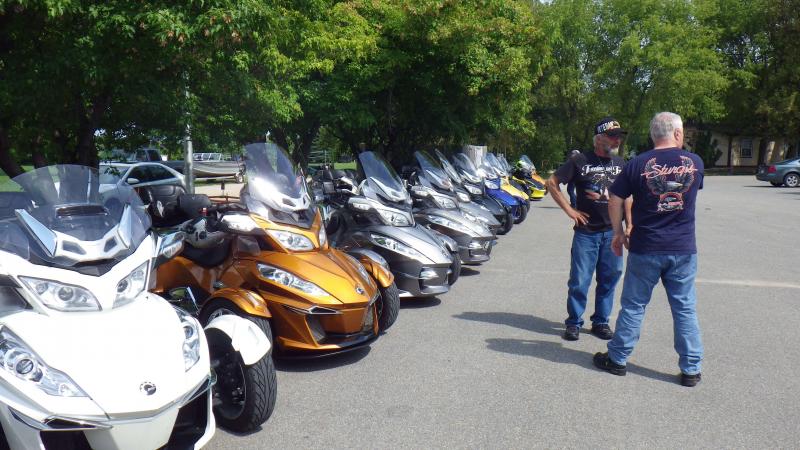 Spyder line-up at lunch.