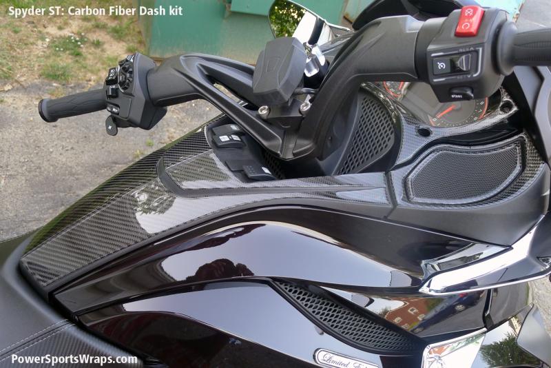 Spyder ST CF Dash kit 12 piece.  Available in many finishes and colors.  814-838-6377