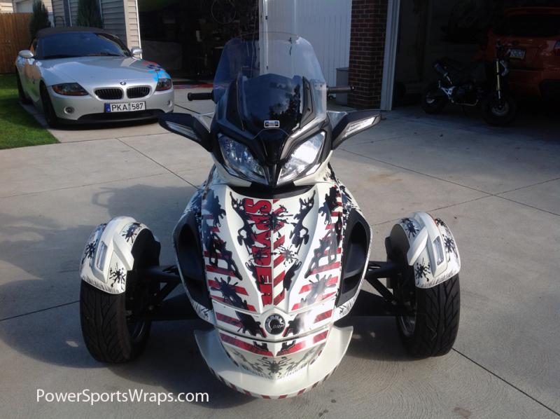 spyder ST Oil Slick design