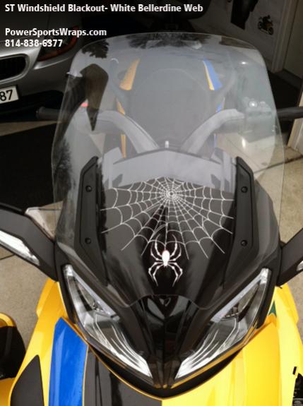 Spyder ST Windshield Balckout kit. Block all the dirt and debris on your dash.