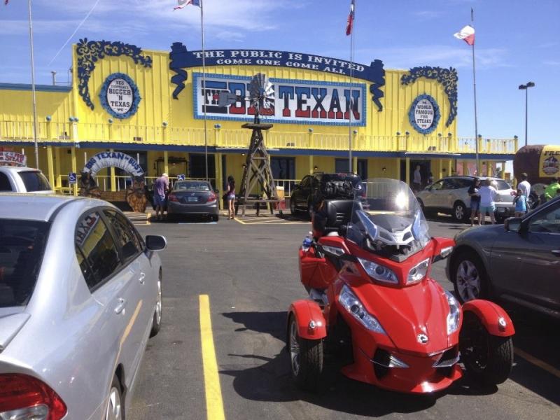 Spyder visits the Big Texan