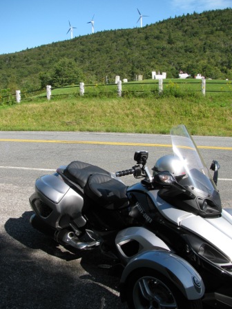 Spyder, wind and resting place along Rte 8 VT 8 28 09