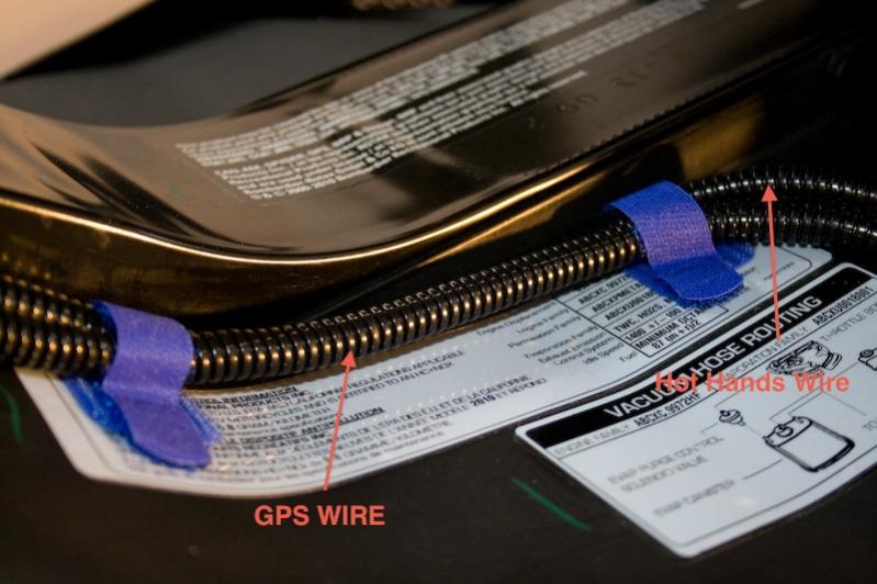 SpyderHotHands GPS Wiring 7 - Installing Hot Hands (heated grips - low power draw) and Garmin GPS mount - Both powered directly from the battery - Ins