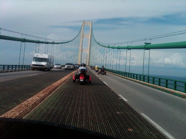Spyders on the Mackinac Bridge