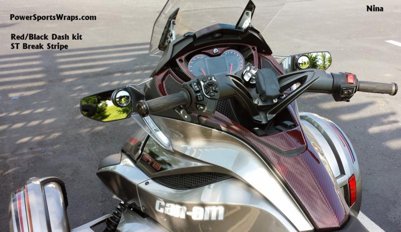 ST Red Black CF dash