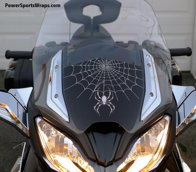 ST S Windshield blackout- custom Questions: email- pete@powersportswraps.com