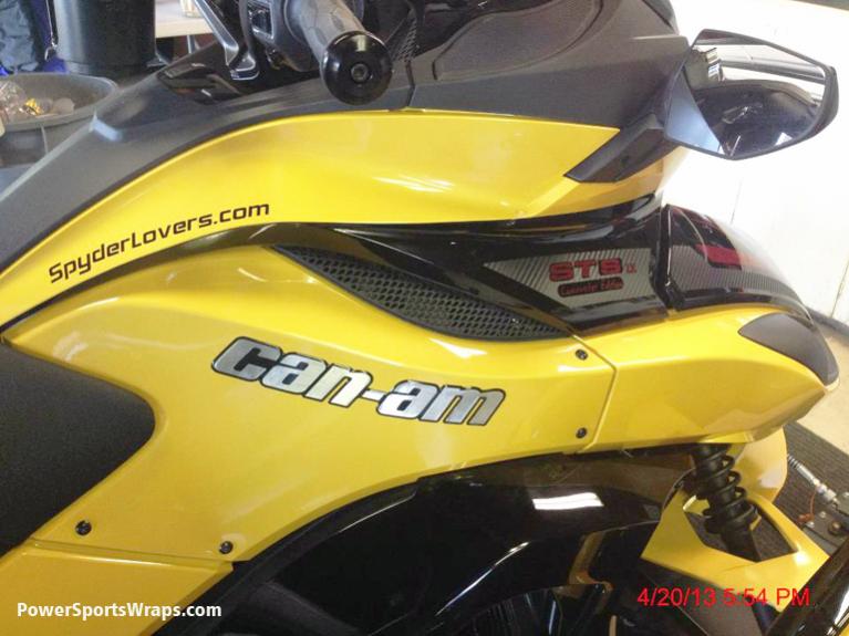 ST side- Spyderlovers decal just to finish it off for him.