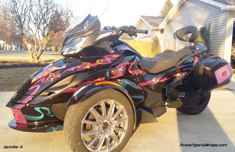 ST Ultra Metallic- Notice the flowing music that travels the length of the bike.